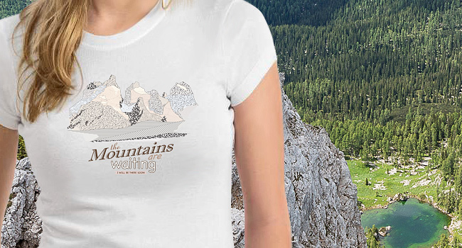 The Mountains on a girl